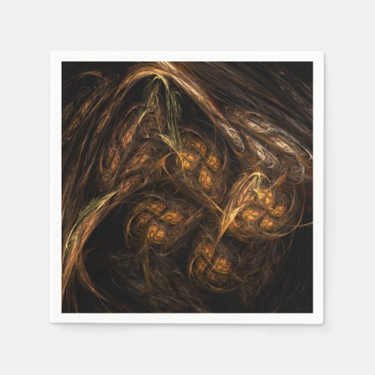 Abstracte kunst van moeder aarde servetten (Voorkant)