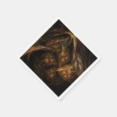 Abstracte kunst van moeder aarde servetten (Hoek)