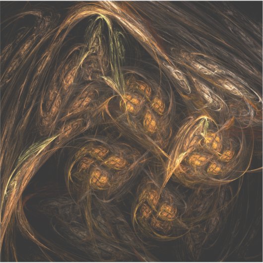 Abstracte kunst van moeder aarde sticker (Voorkant)