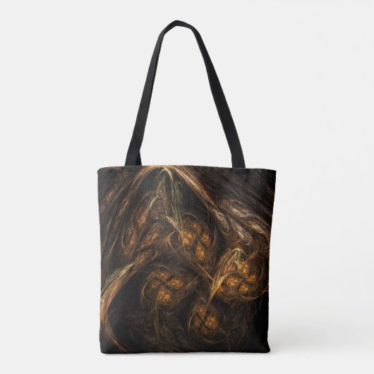 Abstracte kunst van moeder aarde tote bag (Achterkant)