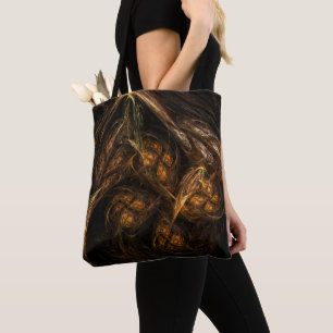Abstracte kunst van moeder aarde tote bag
