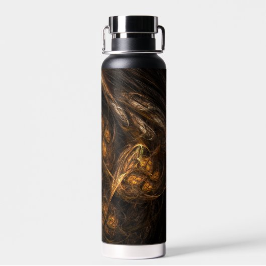 Abstracte kunst van moeder aarde waterfles (Achterkant)