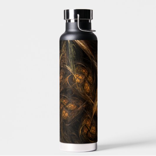 Abstracte kunst van moeder aarde waterfles (Links)