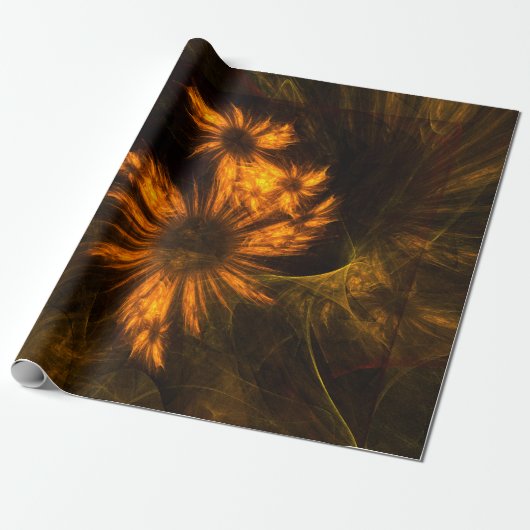 Abstracte kunst van Mystique Garden Cadeaupapier (Uitgerold)