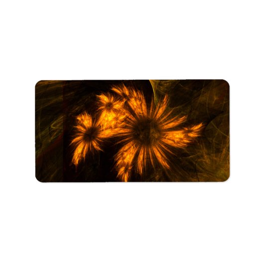 Abstracte kunst van Mystique Garden Etiket (Voorkant)