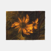 Abstracte kunst van Mystique Garden Fleece Deken (Voorkant (Horizontaal))