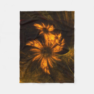 Abstracte kunst van Mystique Garden Fleece Deken
