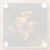 Abstracte kunst van Mystique Garden Glazen Onderzetter (Achterkant)