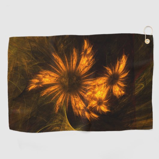 Abstracte kunst van Mystique Garden Golfhanddoek (Horizontaal)