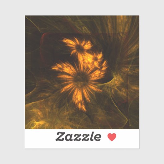 Abstracte kunst van Mystique Garden Sticker (Vel)