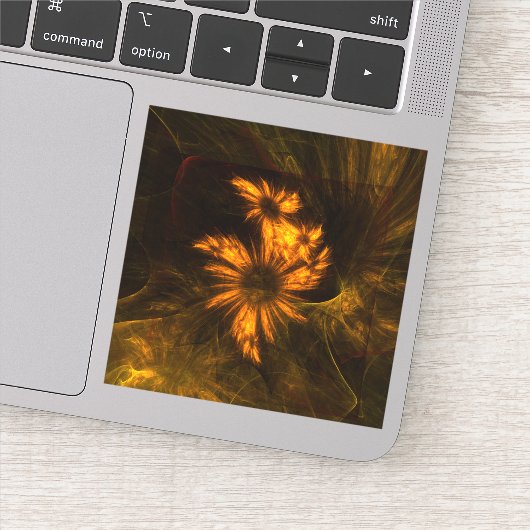 Abstracte kunst van Mystique Garden Sticker (Detail)