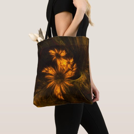 Abstracte kunst van Mystique Garden Tote Bag (Dichtbij)