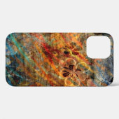 Abstracte Kunst van Oude Bloemen Case-Mate iPhone Case (Achterkant (horizontaal))