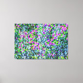 Abstracte kunst van Paarse likeur en fonteinen Canvas Afdruk (Voorkant)