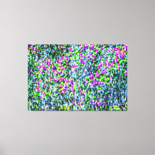 Abstracte kunst van Paarse likeur en fonteinen Canvas Afdruk