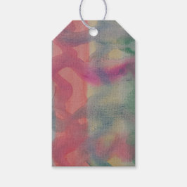 Abstracte kunst van pasta cadeaulabel