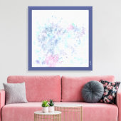 Abstracte kunst van pasta canvas afdruk (Insitu (Woonkamer))