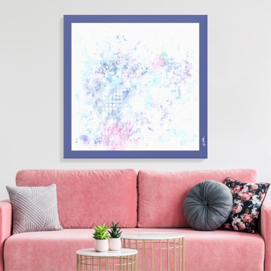 Abstracte kunst van pasta canvas afdruk (Insitu (Woonkamer))