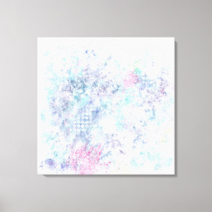 Abstracte kunst van pasta canvas afdruk