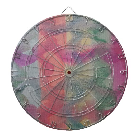 Abstracte kunst van pasta dartbord (Voorkant)
