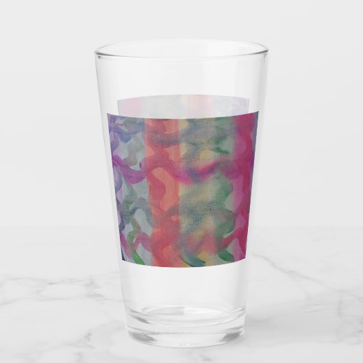 Abstracte kunst van pasta glas (Voorkant)