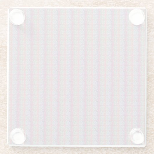 Abstracte kunst van pasta glazen onderzetter (Achterkant)