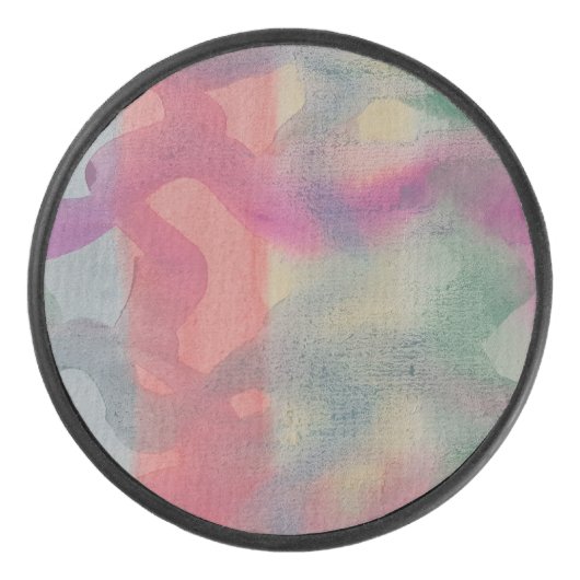 Abstracte kunst van pasta hockey puck (Voorkant)