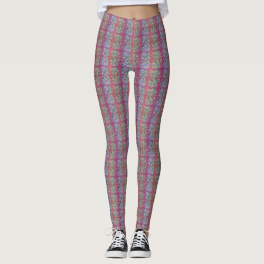 Abstracte kunst van pasta leggings (Voorkant)