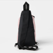 Abstracte kunst van pasta sling bag (Achterkant)