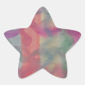 Abstracte kunst van pasta ster sticker (Voorkant)