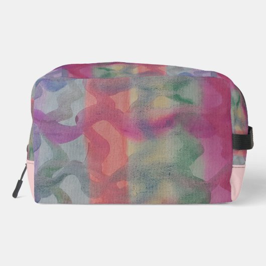 Abstracte kunst van pasta toilettasje (Achterkant)