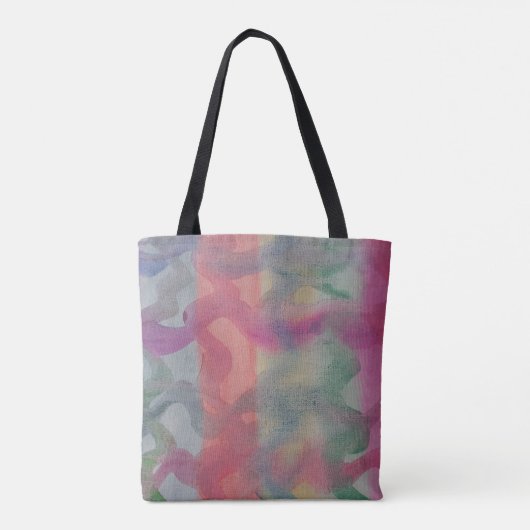 Abstracte kunst van pasta tote bag (Achterkant)