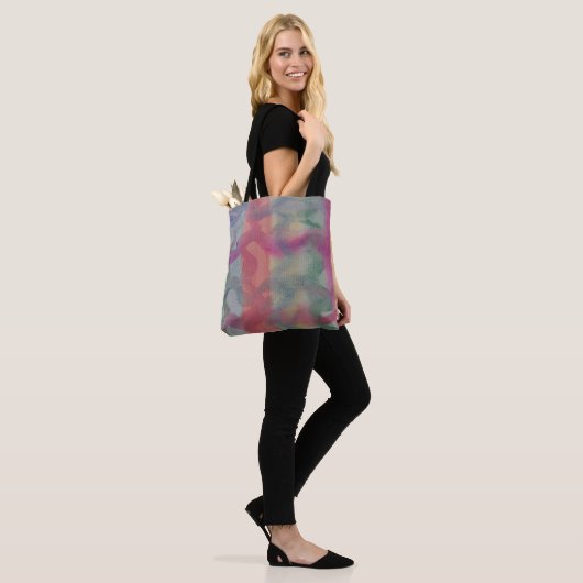 Abstracte kunst van pasta tote bag (Op model)