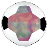 Abstracte kunst van pasta voetbal (Gedraaid)