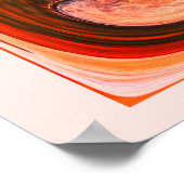 Abstracte kunst van rotsen en water poster (Hoek)