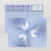 Abstracte kunst van Snow Angels Briefkaart (Voorkant / Achterkant)