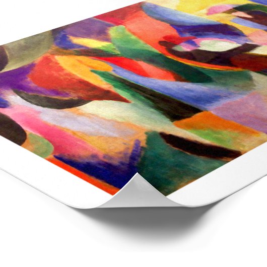 Abstracte kunst van Sonia Delaunay - Tango Bal Bul Poster (Hoek)