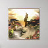 Abstracte kunst van Southwest-woestijn Canvas Afdruk (Voorkant)
