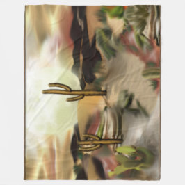 Abstracte kunst van Southwest-woestijn Fleece Deken