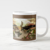 Abstracte kunst van Southwest-woestijn Grote Koffiekop (Rechts)