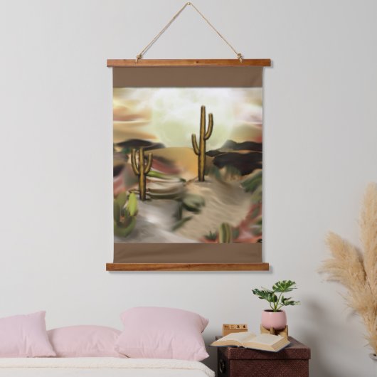 Abstracte kunst van Southwest-woestijn Hangend Wandkleed (Slaapkamer)