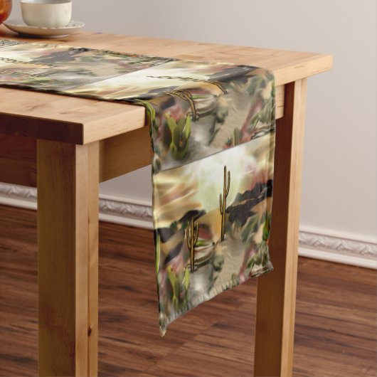 Abstracte kunst van Southwest-woestijn Korte Tafelloper (Voorbeeld)