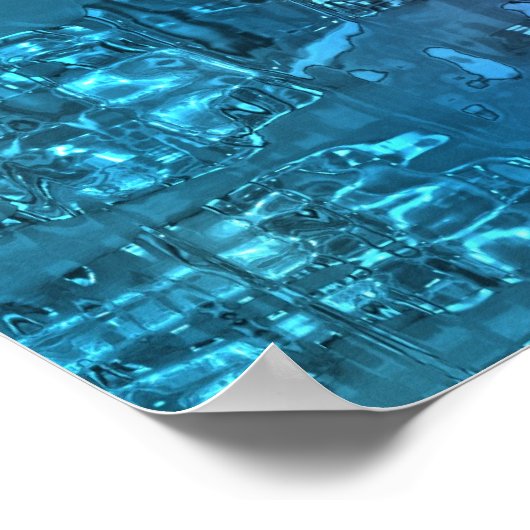 Abstracte kunst van Twilight Hues door Indigo Lewi Poster (Hoek)