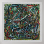 Abstracte kunst van ValAries Pachydermatous Poster (Voorkant)