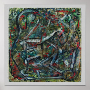Abstracte kunst van ValAries Pachydermatous Poster
