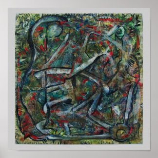 Abstracte kunst van ValAries Pachydermatous Poster