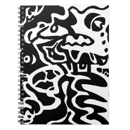 abstracte kunst van "vis" notitieboek (Voorkant)