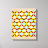 Abstracte kunst van zigels en diamanten canvas afdruk (Voorkant)