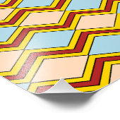 Abstracte kunst van zigels en diamanten foto afdruk (Hoek)