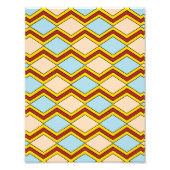 Abstracte kunst van zigels en diamanten foto afdruk (Voorkant)